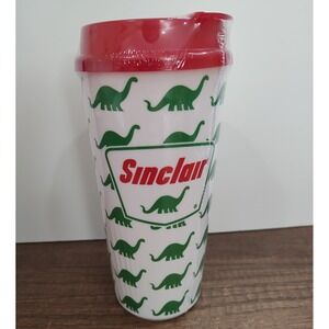 Sinclair Oil Dinosaur AOP Tumbler by Whirley 32 oz Coffee Cup White New Sealed